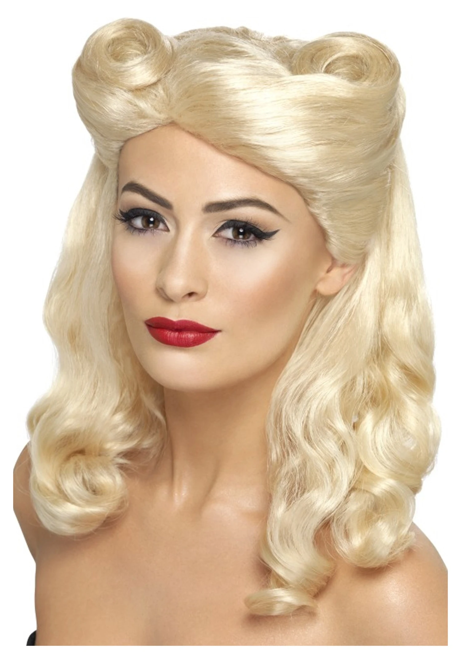 Smiffys 40's Blonde Pin Up Wig 1 Smiffys 40's Blonde Pin Up Wig