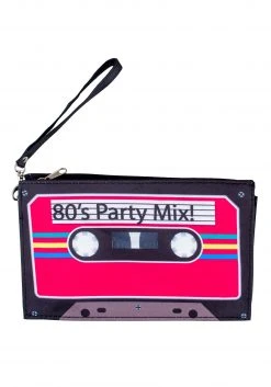 Funny Fashions 80's Cassette Party Mix Tape Wristlet