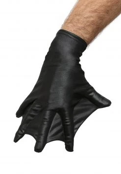 Fun Costumes Adult Black Webbed Gloves