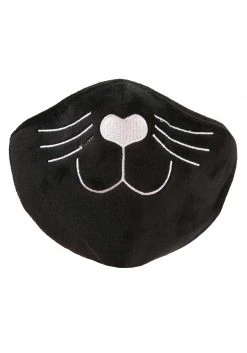 Elope Adult Cat Face Mask Black -Cheap Halloween Store adult cat face mask black alt 2
