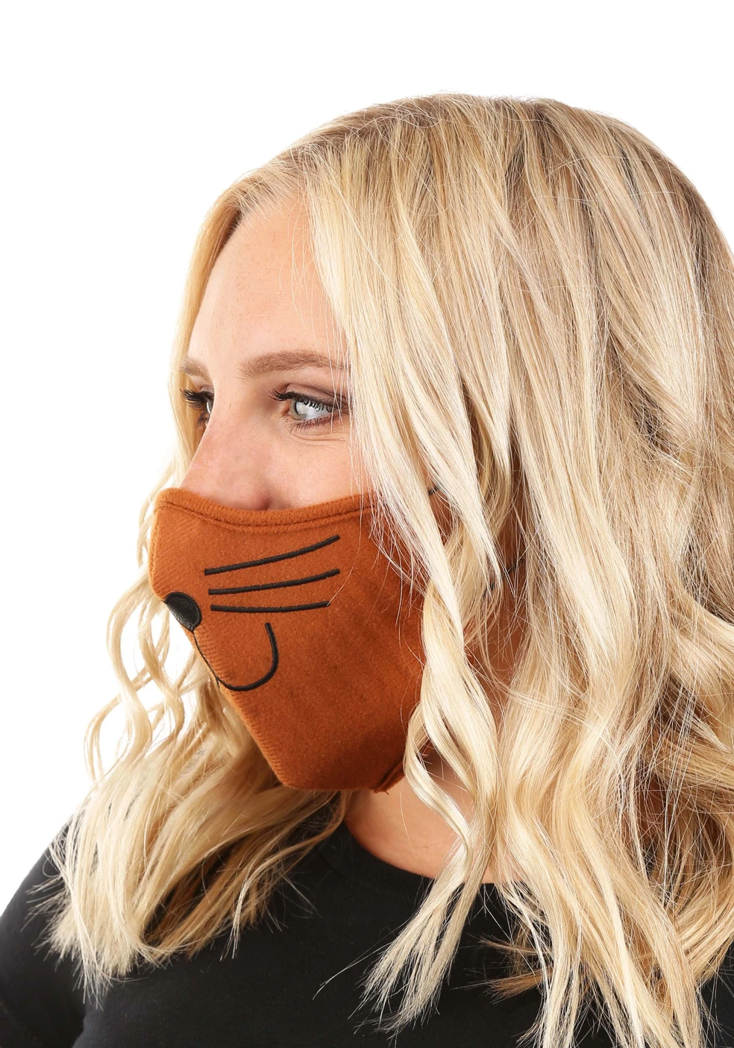 Elope Adult Brown Cat Face Mask 2 Elope Adult Brown Cat Face Mask - Image 2