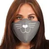 Elope Adult Gray Cat Face Mask
