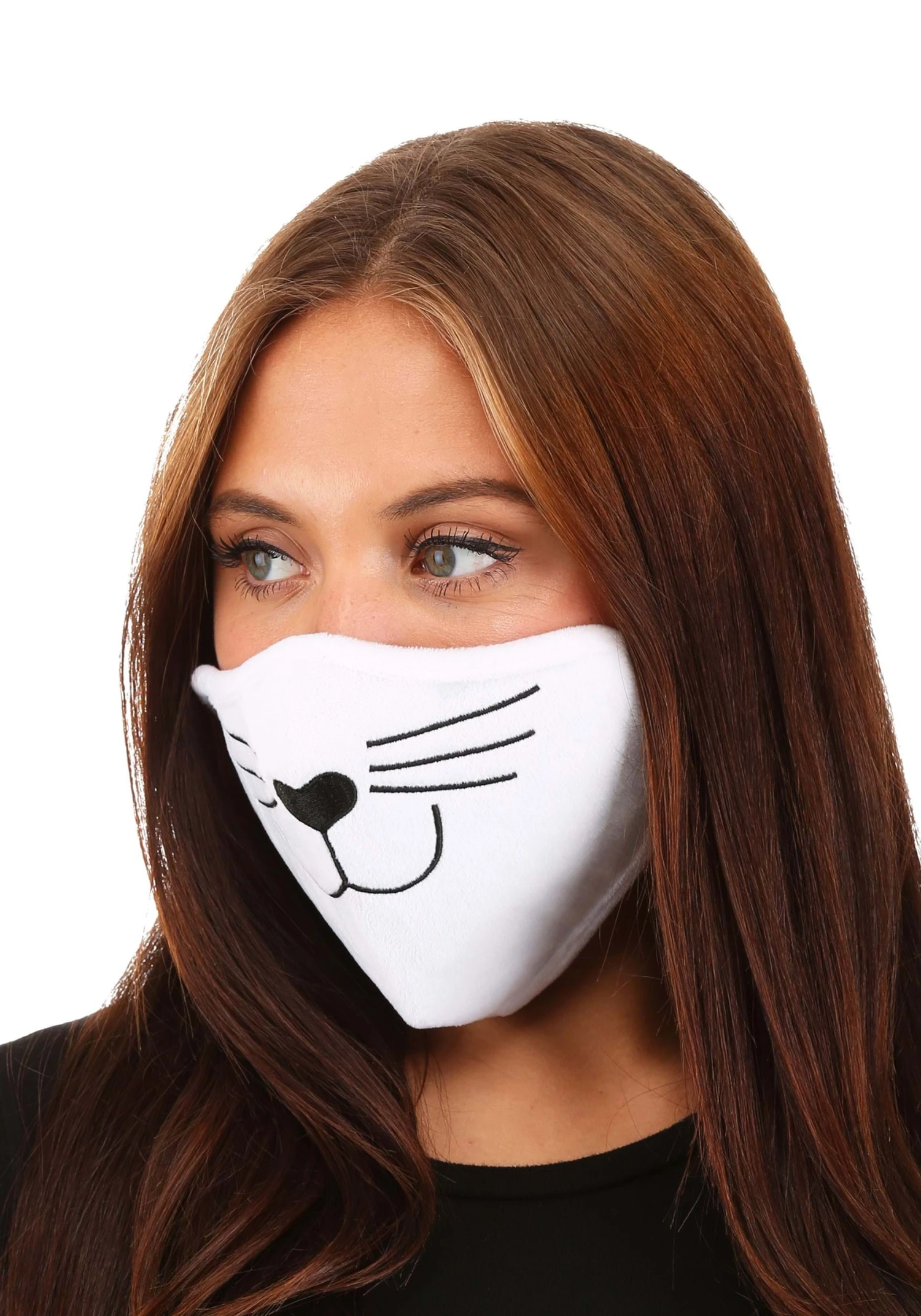 Guangzhou Fashion Travelling Goods Co. Ltd Adult's Cat Face Mask White 2 Guangzhou Fashion Travelling Goods Co. Ltd Adult's Cat Face Mask White - Image 2