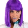 Partytime Costume & Lingerie (Yiwu) Factory Cosmic Purple Wig For Adults