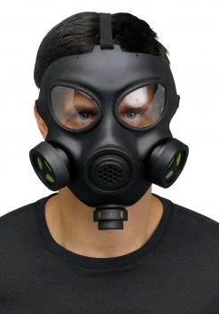 Fun World Gas Mask Adult Costume With Toy Respirator
