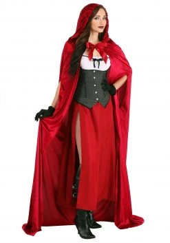 Partytime Costume & Lingerie (Yiwu) Factory Crimson Riding Cloak -Cheap Halloween Store adult crimson riding cloak alt 2