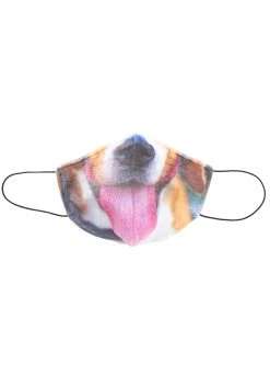 Elope Adult's Dog With Tongue Sublimated Face Mask -Cheap Halloween Store adult dog with tongue sublimated face mask alt 2