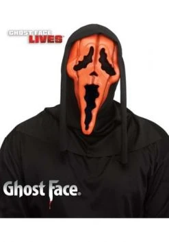 Fun World Ghost Face Pumpkin Mask For Adults