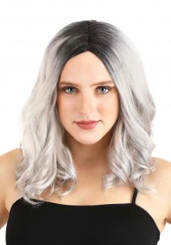 Partytime Wig Gray Bob Adult Wig