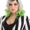 Partytime Costume & Lingerie (Yiwu) Factory Gray And Green Ombre Wig For Adults