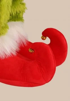 Elope Grinch Elf Shoes For Adults -Cheap Halloween Store adult grinch elf shoes alt 3