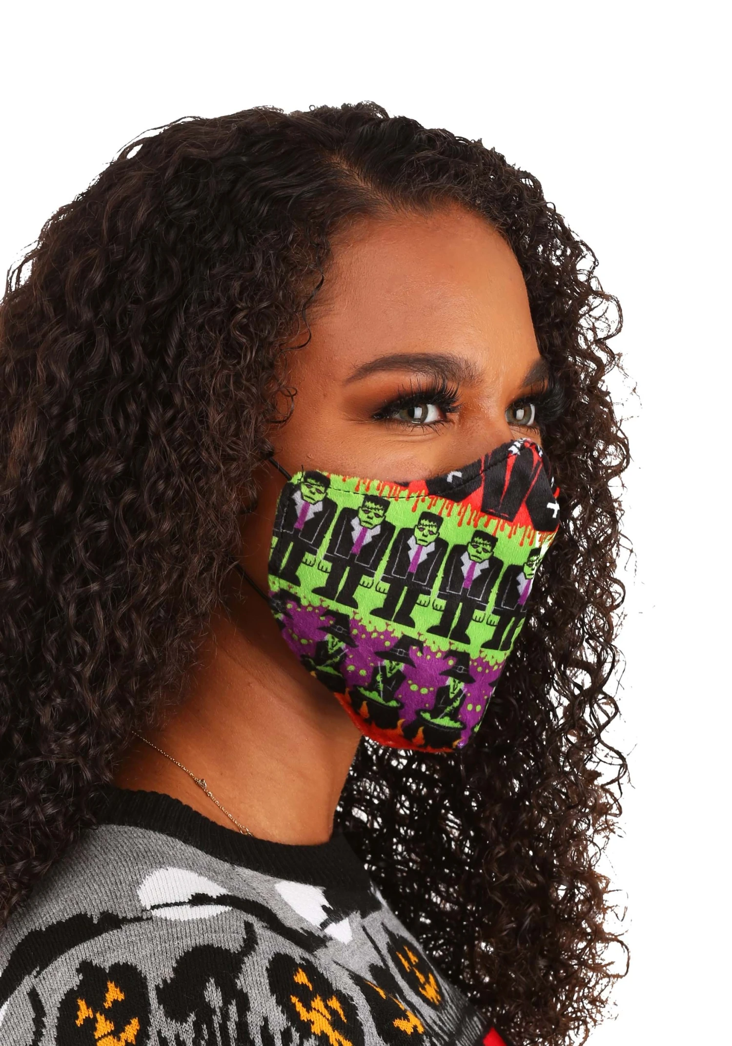 Guangzhou Fashion Travelling Goods Co. Ltd Monsters Sublimated Face Mask For Adults 2 Guangzhou Fashion Travelling Goods Co. Ltd Monsters Sublimated Face Mask For Adults - Image 2