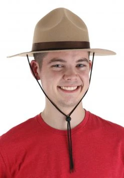 Elope Mountie Hat For Adults -Cheap Halloween Store adult mountie hat alt 2