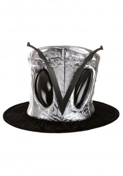 Elope Silver Ovo Top Hat For Adults -Cheap Halloween Store adult ovo top hat alt 3