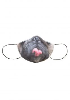 Elope Adult Pug Sublimated Face Mask -Cheap Halloween Store adult pug sublimated face mask alt 2