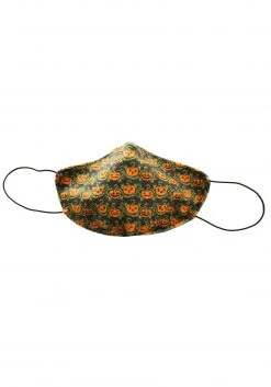 Guangzhou Fashion Travelling Goods Co. Ltd Pumpkins Pattern Sublimated Face Mask For Adults -Cheap Halloween Store adult pumpkins pattern sublimated face mask alt 3