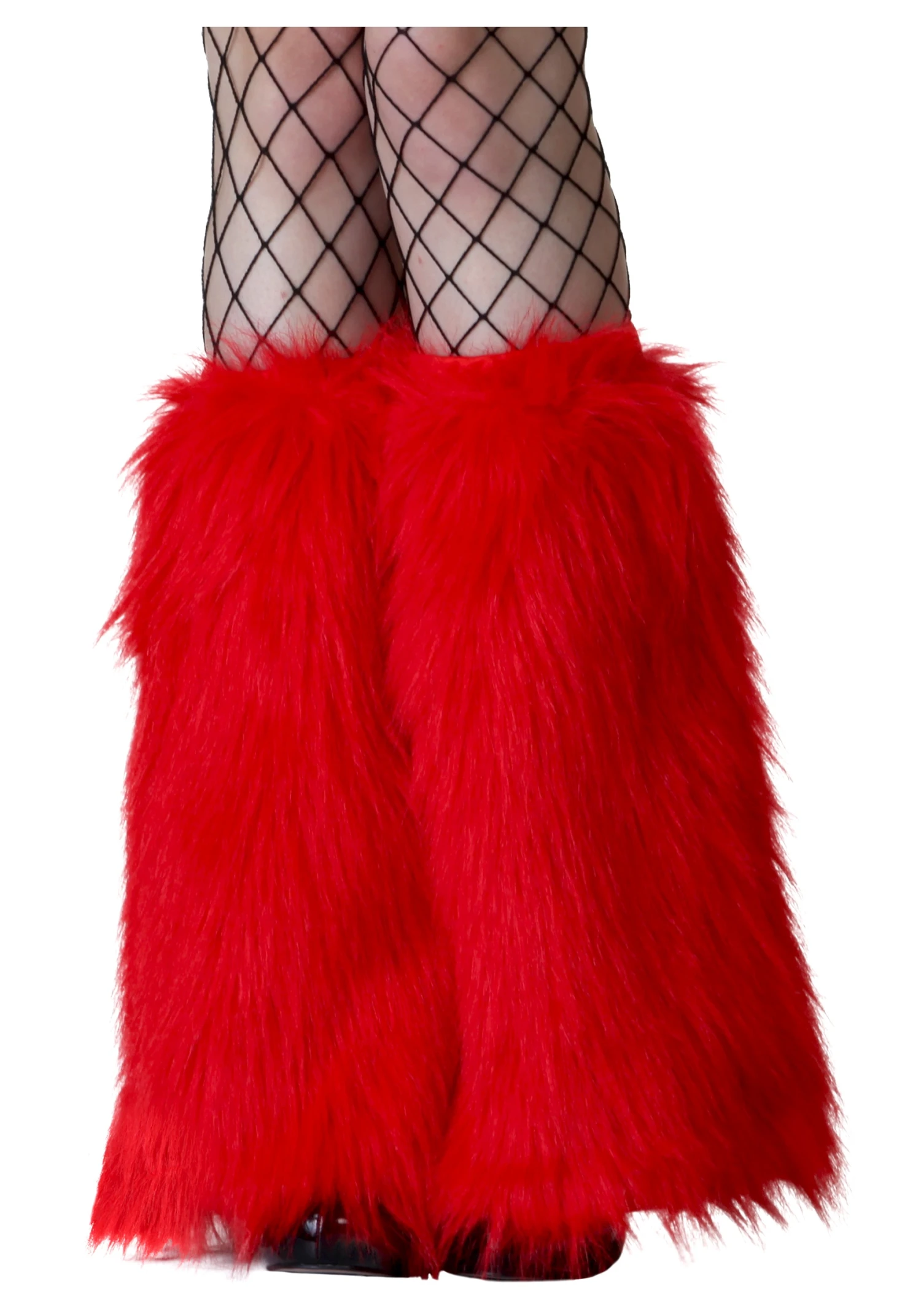 Fun Costumes Adult Red Furry Boot Covers 1 Fun Costumes Adult Red Furry Boot Covers