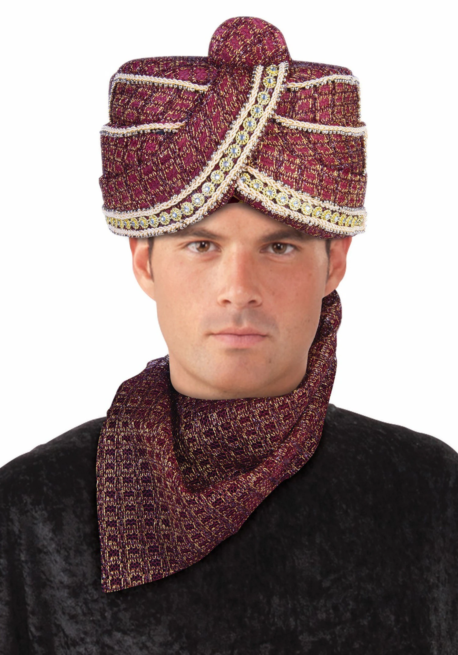 Forum Novelties, Inc Adult Red Maharaja Turban 1 Forum Novelties, Inc Adult Red Maharaja Turban