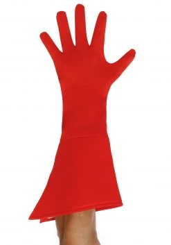 Fun Costumes Adult Red Superhero Gloves