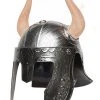 Underwraps Silver Horned Adult Helmet