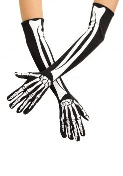 Fun World Adult Skeleton Opera Gloves