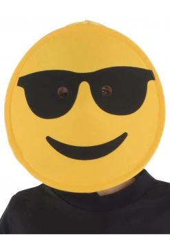 Dress Up America Sunglasses Emoji Mask For Adults