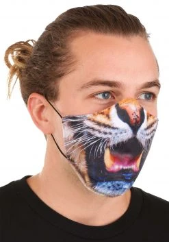 Elope Adult Sublimated Tiger Face Mask