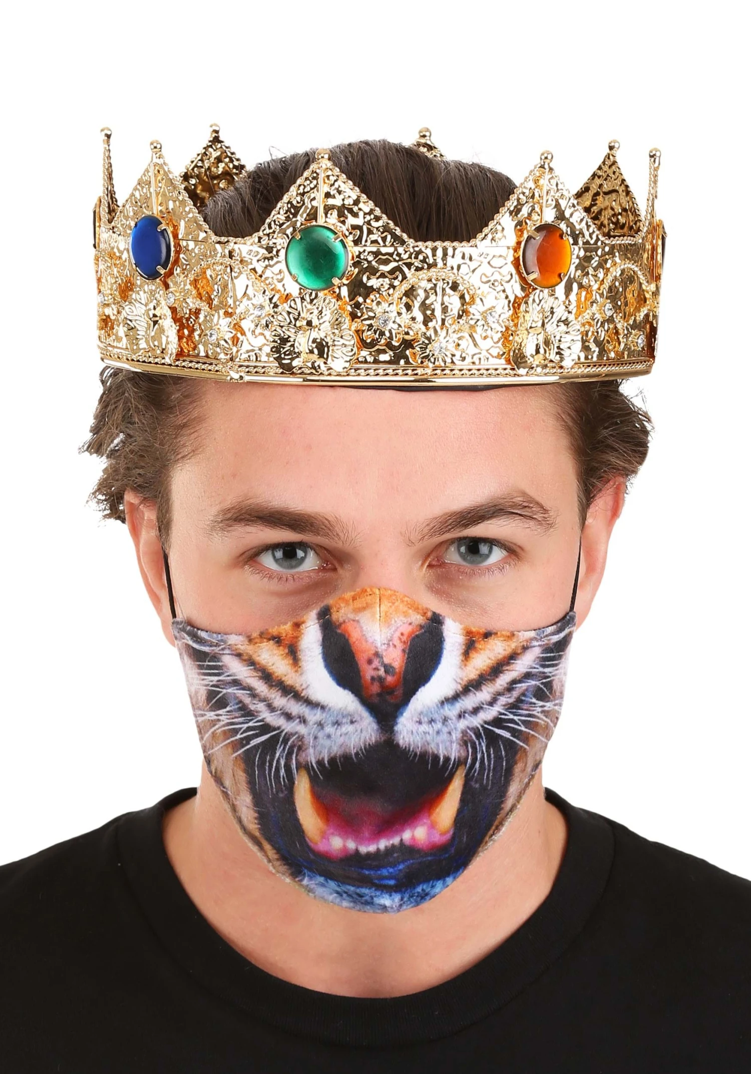 Elope Adult Sublimated Tiger Face Mask 3 Elope Adult Sublimated Tiger Face Mask - Image 3