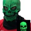 Zagone Studios Adult UV Green Glow Skull Mask