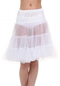 Fun Costumes Adult White Knee Length Crinoline