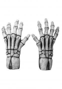 Oktober Studios White Skeleton Claw Gloves For Adults