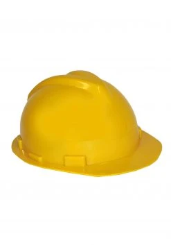 Funny Fashions Yellow Construction Helmet For Adults
