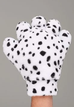 Fun Costumes Dalmatian Gloves For Adults -Cheap Halloween Store adults dalmatian gloves alt 2
