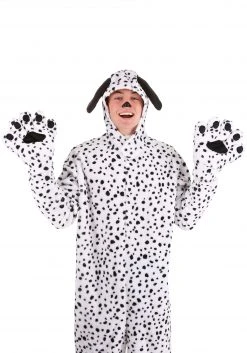 Fun Costumes Dalmatian Gloves For Adults -Cheap Halloween Store adults dalmatian gloves alt 4