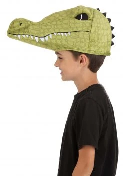 Elope Plush Alligator Costume Hat -Cheap Halloween Store alligator plush hat alt 2