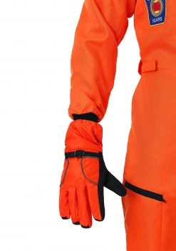 Fun Costumes Adult Orange Astronaut Gloves