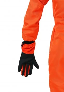Fun Costumes Adult Orange Astronaut Gloves -Cheap Halloween Store astronaut orange gloves alt 2