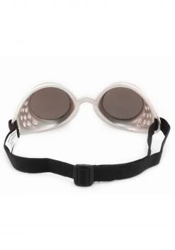 Elope Silver/Mirror Atomic Ray Goggles -Cheap Halloween Store atomic ray goggles silver mirror alt 2