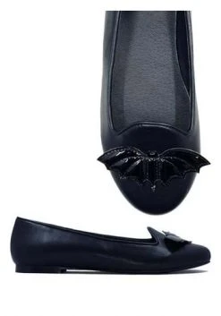 Strange Cvlt Bat Icon Ballet Flats