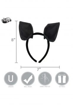 Elope Headband - Bat Ears -Cheap Halloween Store bat ears headband alt 3