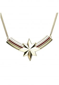 SALESONE Bib Captain Marvel Necklace