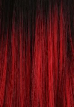 Partytime Costume & Lingerie (Yiwu) Factory Black And Red Ombre Wig For Adults -Cheap Halloween Store black and red ombre wig alt 2