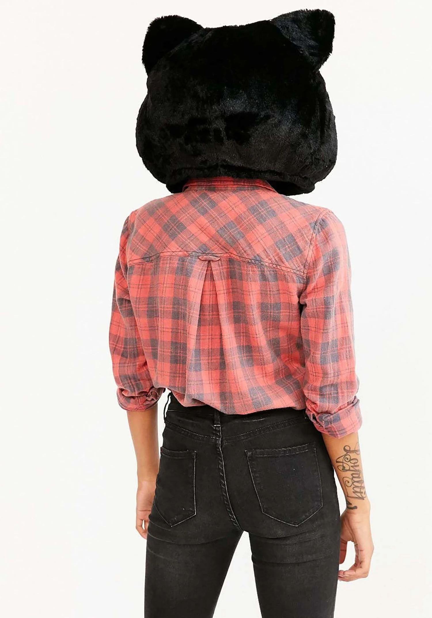 Sazac Adult Black Cat Mascot Head Mask 2 Sazac Adult Black Cat Mascot Head Mask - Image 2