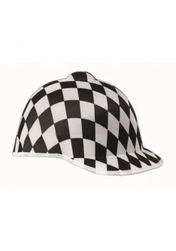 Forum Novelties, Inc Black And White Checkered Jockey Hat
