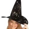 Fun World Black Constellation Witch Hat Costume Accessory