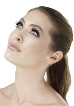 Smiffys Black Eyelashes With Glue