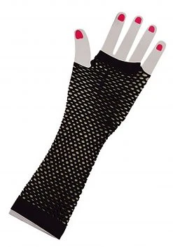 Forum Novelties, Inc Black Fishnet Fingerless Gloves