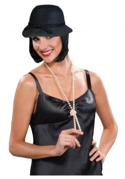 Forum Novelties, Inc Black Flapper Hat