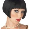 California Costume Collection Black Flirty Flapper Wig