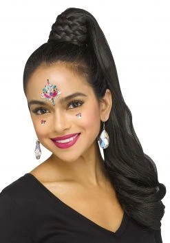 Fun World Black Genie Ponytail Hairpiece Accessory